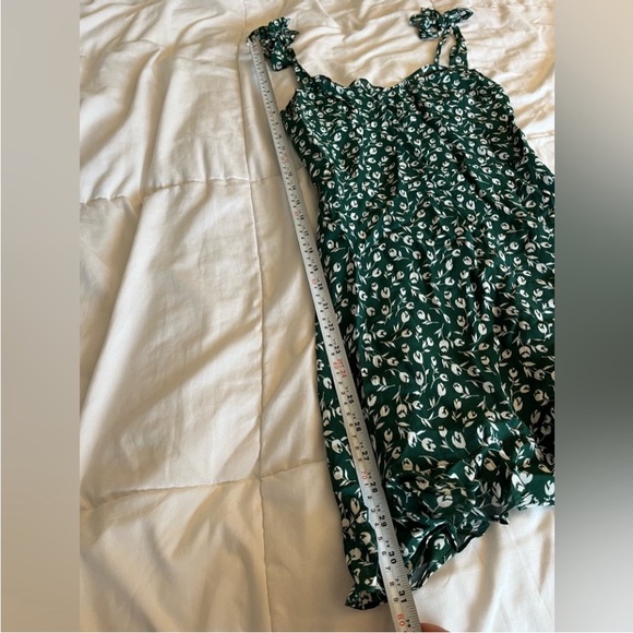 Reformation Green Floral Mini Dress - Picture 15 of 16